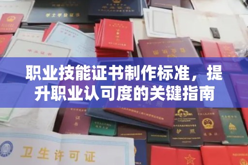 绿园职业技能证书制作标准，提升职业认可度的关键指南